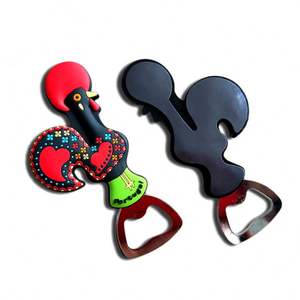 ที่เปิดขวดพิมพ์ลายสีสันสดใสจากเช็ก ปราก ที่เปิดขวดรูปขวดเบียร์แบบแม่เหล็ก ของที่ระลึกติดตู้เย็น - Product Image 4