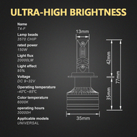 Miaosheng-faros LED para coche, T4-F de alta potencia, 9005 H1 H7, 150W, 20000LM, para sistemas de iluminación de coche, el mejor precio