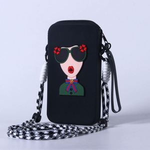 Goddess Style Silicone Sunglasses <b>Case</b> Open New Lipstick Waterproof Dustproof <b>Glasses</b> Storage Bag Portable <b>Soft</b> Handle Unisex - Product Image 4