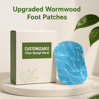 Patch chauffant auto-adhésif personnalisé CE Qiai à l'armoise pour les pieds, enveloppement non tissé chaud pour usage quotidien, soulage la fatigue et favorise la circulation sanguine