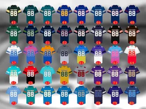 Maillot de football Mickey personnalisé avec numéro d'équipe imprimé, design respirant, anti-humidité, écologique, couleurs orange, rouge, noir foncé pour - Product Image 4