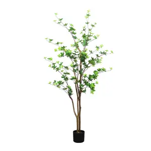 Simulación campana árbol 160cm bonsai fábrica piso decoración tiro accesorios para planta verde falsa madera masui artificial