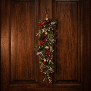 Support de présentation pour guirlande longue, boules de Noël, aiguilles de pin en PVC, décoration, guirlande de fruits rouges, <span class=keywords><strong>sapin</strong></span>, nouveau, expédition directe transfrontalière - Product Image 3