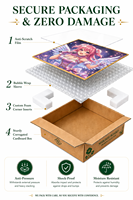 Papan Shikishi Kertas Musik Anime Jepang Kustom dengan Seni Grafiti Gambar Tangan