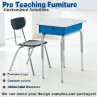 Ensemble Chaise et Bureau Scolaire Moderne en Métal Réglable avec Boîte à Livres, Table d'Étude Standard Blanche, Mobilier Durable pour Étudiants en Classe