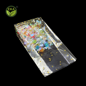 Personnalisé Plié Transparent <span class=keywords><strong>Oppp</strong></span> Bopp Cellophane Coin Renfort Conseil Alimentaire Soudage À La Chaleur Fond Carré Sac De Bonbons En Plastique Sac - Product Image 5