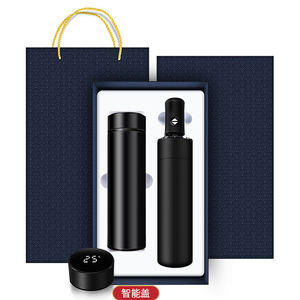 Regalos Corporativos de Oficina con Logotipo Personalizado de Alta Calidad, Artículos Promocionales para Empresas, Juego de Regalo con Paraguas y Taza Térmica para Hombre - Product Image 1
