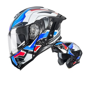 Nouveau <span class=keywords><strong>casque</strong></span> de moto modulaire rabattable 4 saisons à double visière pour vélo électrique et <span class=keywords><strong>scooter</strong></span> - Product Image 1