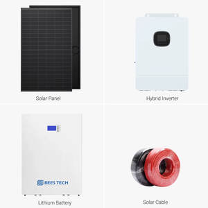 51.2V 완전한 하이브리드 태양광 에너지 시스템 16kW 15kW 48V LiFePO4 리튬 배터리 314Ah-300Ah 유럽 창고 리튬 배터리 - Product Image 3