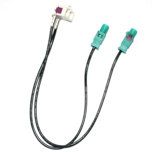 Antena de Radio para Coche para Unidad Principal <span class=keywords><strong>MIB</strong></span>, Adaptador de Cable de Antena FAKRA 1 a <span class=keywords><strong>2</strong></span> para RCD360 RCD330 RCD440 RNS510 RCD510 RNS315 - Product Image 1