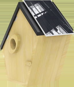 Nichoir à oiseaux en bambou imperméable avec surveillance solaire de 5 millions de pixels - Product Image 6