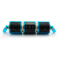 Amplificador de Manillar para Motocicleta de 600 W, Resistente al Agua, con Radio Estéreo BT, Reproductor MP3, USB, FM, Altavoz Auxiliar con Sistema de Audio