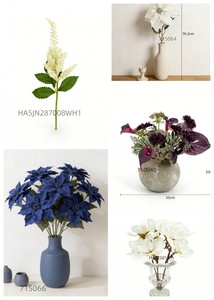<span class=keywords><strong>Bouquet</strong></span> de fleurs artificielles blanches <span class=keywords><strong>et</strong></span> vertes avec des feuilles d'eucalyptus <span class=keywords><strong>et</strong></span> de fougère pour cadeau de mariage, <span class=keywords><strong>bouquet</strong></span> de mariée ou cadeau de la Saint-Valentin - Product Image 5