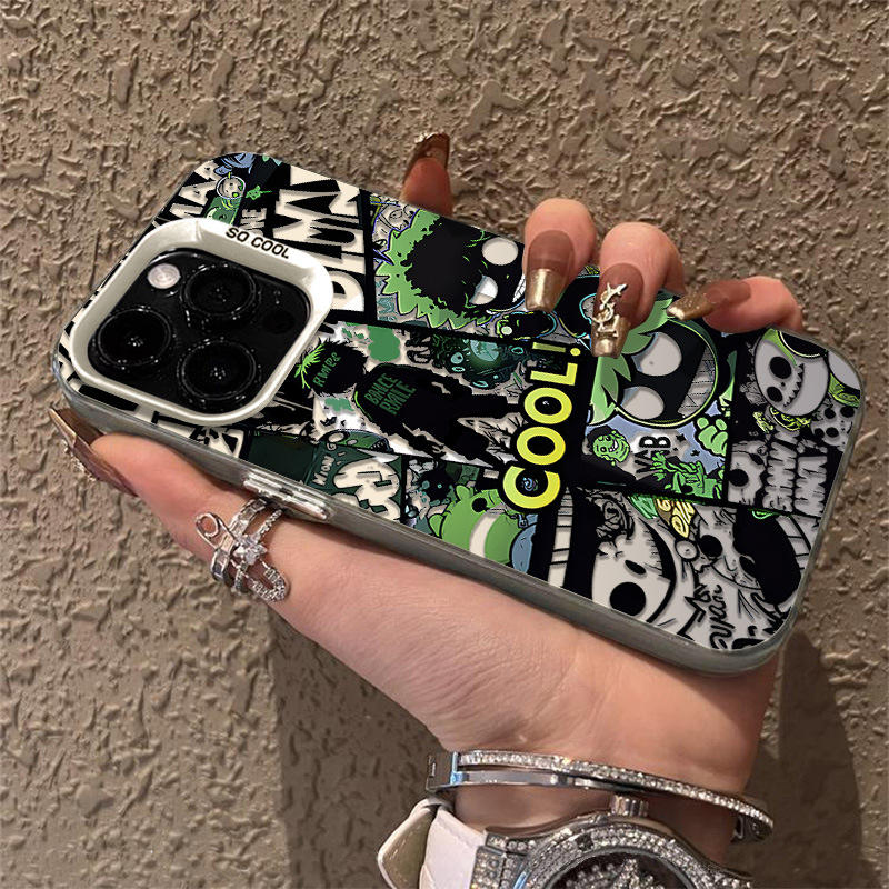 MW393-เขียวเข้ม Dark Anime-ขาว