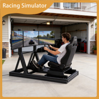 Cockpit de simulateur de course professionnel en aluminium série 6000, soudé, plié et coupé, pour l'entraînement et la compétition de simulateur de course e-sport