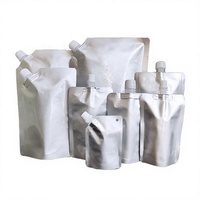 Pochette Doypack Personnalisée 1L pour Vin, Jus et Liquides, en NY/VMPET/PE, avec Bec Verseur Aseptique en Feuille d'Aluminium, Impression Gravure, Plastique Recyclable