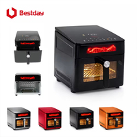 OEM Aangepaste Logo Kleur 100% RVS Airfryer Multifunctionele Elektrische Olievrije Airfryer voor Huishoudelijke Keukenapparatuur