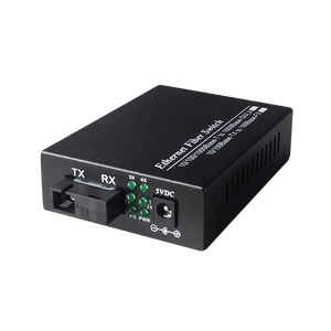 Convertidor de Medios Gigabit SC de Venta Caliente, 4 RJ45 + 1 Fibra, Convertidor de 10/100/1000Mbps, Conmutador de Fibra Única Monomodo - Product Image 1