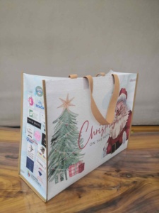 Sacs de courses en tissu non tissé personnalisables avec logo, réutilisables, écologiques, pour supermarché, vente en gros - Product Image 4