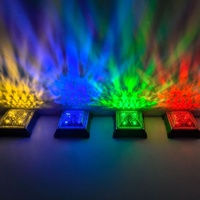 Projecteur mural solaire LED IP67 en PC pour aménagement paysager, lampe de projection à base murale, lampe murale matricielle ZanHong, garantie 2 ans