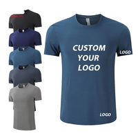 Ropa Deportiva de Alta Calidad para Hombre Adulto, Gimnasio, Fitness, Jogging, Activa, Ligera, Transpirable, Poliéster, Manga Corta, Elástica en Cuatro Direcciones