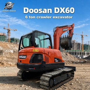 รถขุดตีนตะขาบ Doosan DX60 มือสอง ของแท้จากเกาหลี ขนาด 6 ตัน รถขุดขนาดเล็ก Doosan DX60 มือสองสำหรับขาย - Product Image 1