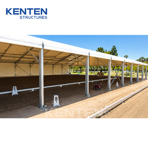 KENTEN Tenda per Arena Equestre Esterna in PVC, Riparo Ombreggiato per Cavalli, Stalla Temporanea Coperta con Tetto - Product Image 6