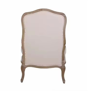 Poltrona in Legno Stile Francese Antico per Casa, Hotel, <span class=keywords><strong>Salotto</strong></span>, Arredamento Soggiorno, Comoda e Morbida Poltrona Divano - Product Image 6
