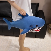 Peluche professionnelle personnalisée en coton biologique super doux, vernie anti-UV, représentant un animal marin (requin, phoque)