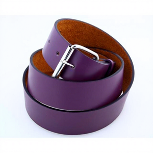 Ceinture en cuir de vache avec boucle en acier, largeur 1 1/2 pouce, toutes les couleurs disponibles - Product Image 1