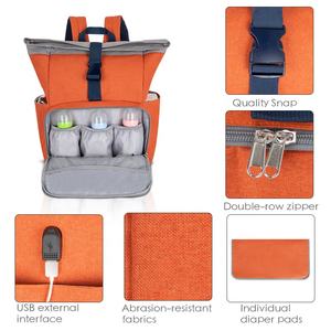 Extérieur décontracté 300D flocon de neige couche <span class=keywords><strong>sac</strong></span> à <span class=keywords><strong>dos</strong></span> lumineux coloré grande capacité facile à transporter plusieurs poches organisées haut plié - Product Image 6