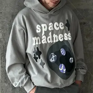 3D Puff print custom 100% Cotton unisex hoodie set Mens Clothing tracksuit mens hoodie and jogger set blank Men's Hoodies set