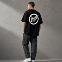 T-shirt Homme T12 MINFAN en Gros 100% Coton Manches Courtes Imprimé Graphique Ample Mode Rétro Streetwear Motif Cercle