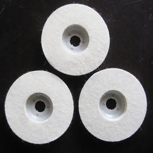 Tampons de polissage en laine 5/6 pouces pour le découpage et le polissage de la carrosserie automobile, surface plane pour application sur polisseuse rotative - Product Image 6