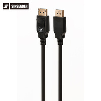 Vente chaude jusqu'à 32.4Gbps Bande passante Haute Qualité Displayport 1.4V Mâle à Mâle Câble pour Ordinateur PS3