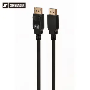 Di Vendita caldo Fino A 32.4Gbps di larghezza di Banda di Alta Qualità Displayport 1.4V Maschio A Maschio Cavo Per PS3 Del Computer