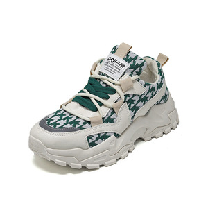Chic Green <strong>Daddy</strong> Shoes Women New Style Thick Sole Platform Shoes Ins Fashion Sports Casual Sneakers for Women - Product Image 5