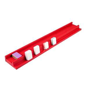 Jeu de Mahjong américain orange avec <span class=keywords><strong>4</strong></span> plateaux et pousseurs intégrés de 20 pouces (50 cm) de longueur, échantillon disponible avec finition des bords sécurisée - Product Image 5