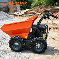 Fabricant OEM, mini-dumper 300/500 kg, moteur à essence, 4x4, brouette à essence