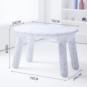Mesa de Juego para Niños, Silla de Actividades para Niños, Juego de Mesa y Silla Resistente para Exteriores, Muebles Infantiles para Jardín de Niños, Escritorio de Plástico para Bebés - Product Image 5