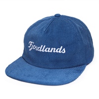 Gorras de Pana con Logo Personalizado, Gorras Rojas con Cierre a Presión