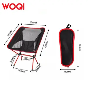 WOQI קומפקטי אולטרה קל כיסא קמפינג חיצוני מתקפל כיסא תרמיל עם תיק נייד המתאים לפיקניקי חוף בחוץ