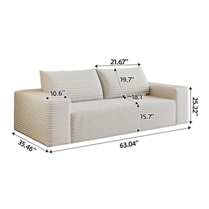 Hot Selling Compressed Modular Sofa with Classical Design Fabric Material Extendable Feature for Home or Hotel Use - Product Image 5