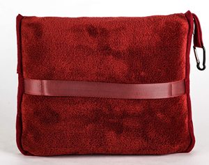 فاخرة 2 في 1 بطّانية سفر لينة المرجانية المخملية بطانية ناعمة و الصوف وسادة للطائرة بطانية - Product Image 6