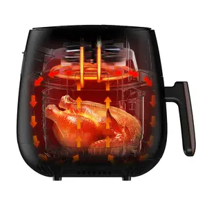 مقلاة هوائية ذكية أوتوماتيكية بسعة 4 لتر للمطبخ، كهربائية وسهلة الطهي مع دهون أقل - Product Image 3