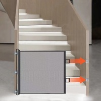 Barrière rétractable automatique moderne pour animaux de compagnie, filet de sécurité solide pour usage intérieur