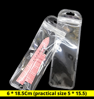 Sacs refermables transparents double face avec poignée, imperméables et réutilisables, impression sérigraphique pour bijoux et électronique