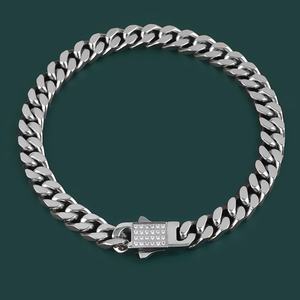 Bracelets cubains Miami, bijoux hip-hop, breloques, chaînes gourmettes polies miroir, acier inoxydable, sertissage CNC CZ, qualité supérieure - Product Image 2