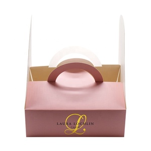 Tùy Chỉnh In Tái Chế Sinh Nhật Wedding Party Bánh Sang Trọng Bao Bì Nướng Bánh Pho Mát Bánh Donuts Hộp Với Xử Lý - Product Image 4