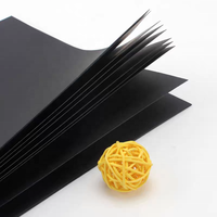 Papier et carton noir couché 80g-450g pour impression offset, marquage à chaud, cadre photo, boîte cadeau, cartes de visite, étiquettes, matériel de bricolage